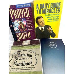 Christian Book Collection: Prayer Shield Guide To Miracles Christian Handbook